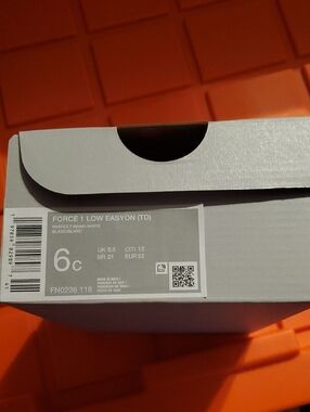 Nike Force 1 Low EasyOn Baby Shoes White Khaki